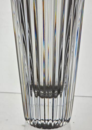 Cut glass heavy quality vase