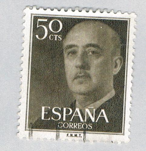 Spain General Franco grey 50c (AP126818)