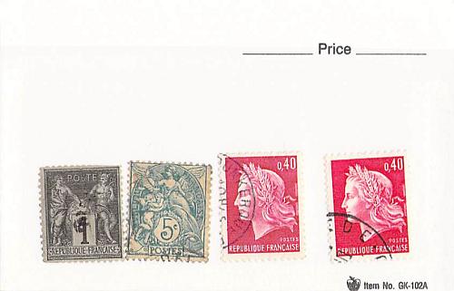 France 3 different of 4 total stamps included (SC0_329)