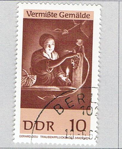 Germany DDR 930 Used Painting Girl with Grapes 1967 (BP83103)