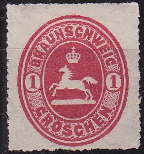 GERMANY Braunschweig [1865] MiNr 0018 ( */mh )