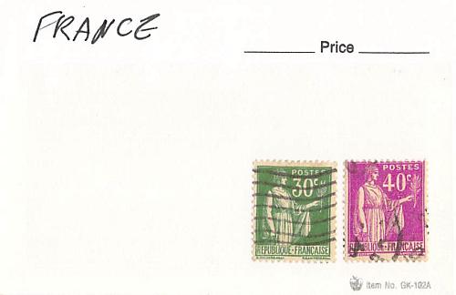 France 2 different of 2 total stamps included (SC0_404)