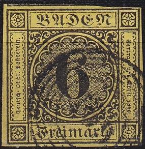 GERMANY Baden [1851] MiNr 0007 ( O/used ) [03]