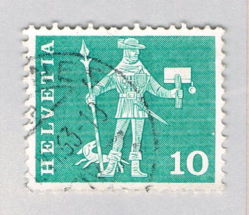 Switzerland Messenger blue 10c (AP126911)
