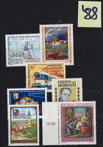 &Ouml;STERREICH AUSTRIA [1988] Jahr ex ( **/mnh ) [01]