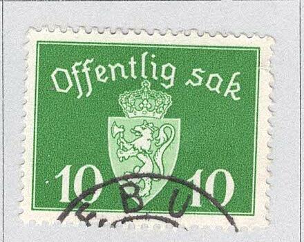 Norway O35 Coat of Arms Used (BP93417)