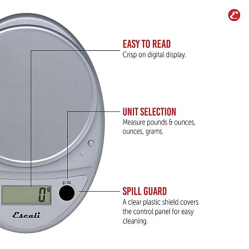 Escali Primo Digital Food Scale Multi-Functional Kitchen Scale and Baking Sca...