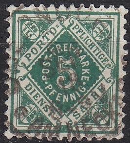 GERMANY W&uuml;rttemberg [Dienst] MiNr 0114 ( O/used )
