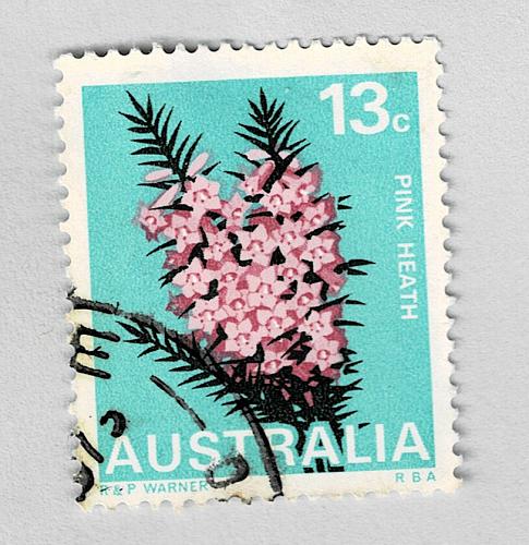 Australia Flowers pink 13 Used (BP91405)
