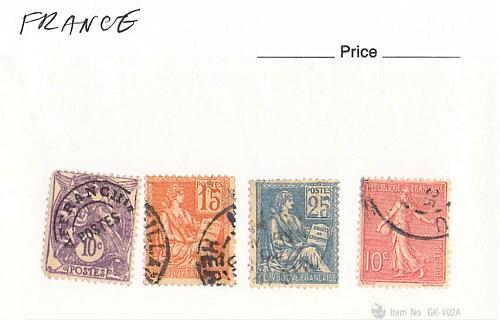 France 4 different of 4 total stamps included (SC0_280)