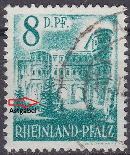 GERMANY Alliiert Franz. Zone [RheinlPfalz] MiNr 0018 y III ( O/used )