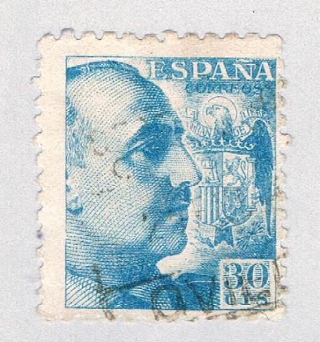 Spain Franco blue 30c (AP127205)