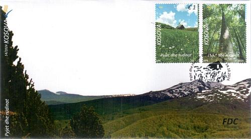 Kosovo Stamps 2024. Forests and meadows. Tree. FDC Set MNH