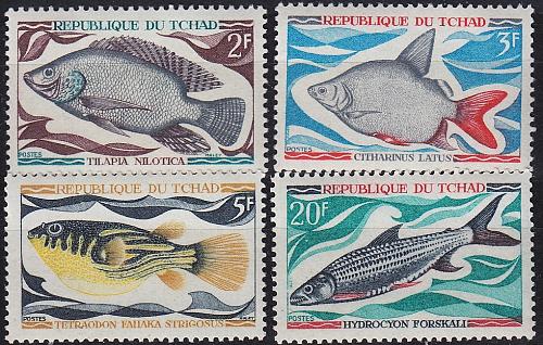 TSCHAD CHAD [1969] MiNr 0282-85 ( **/mnh ) Fische