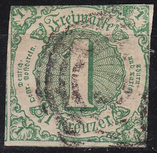 GERMANY Thurn und Taxis [1859] MiNr 0020 ( O/used ) [02] dunkelgr&uuml;n