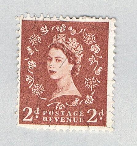 Great Britain QEII brown 2d 2 (AP136721)