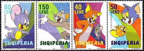 Albania stamps 2005. Animated films - Tom and Jerry. Set MNH