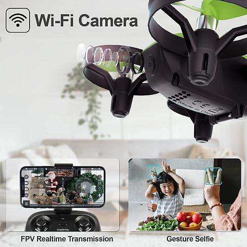 Cheerwing CW10 Mini Drone for Kids WiFi FPV Drone with Camera RC Drone Gift T...