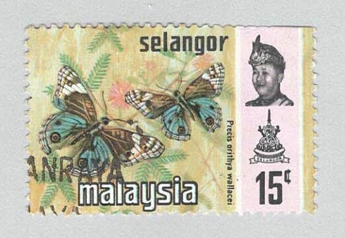 Malaysia Selangor 133 Butterflies Used 3 (BP96915)