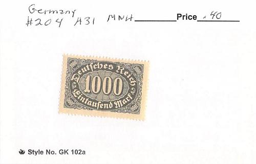 Germany 204 Unused (SC0_725)