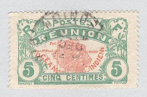 Reunion 63 Map of Reunion Used 3 (BP96019)