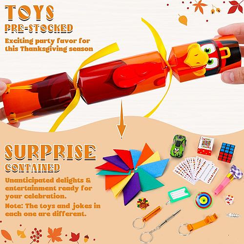 Melisheer 12 Pack Thanksgiving Crackers Thanksgiving Party Table Favor Turkey...