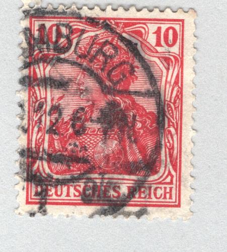 Germany 68 1902 Germania 10pf Used (BP88819)