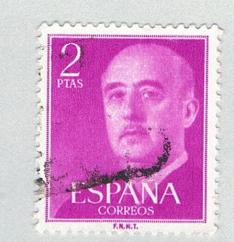 Spain General Franco violet 2p (AP126805)