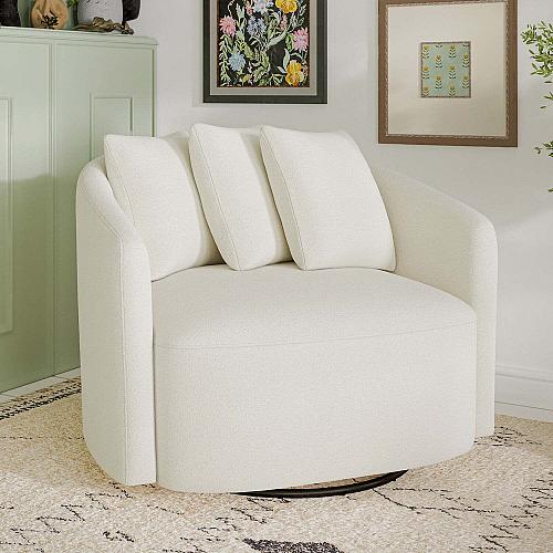 Beautiful Drew Chair by Drew Barrymore Cream Boucle