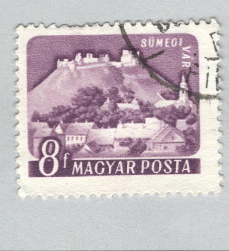 Hungary Used Village purple 8 (BP88533)