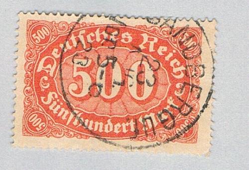 Germany 203 Used Numeral 500 1 1922 CV 1.50 (BP83623)