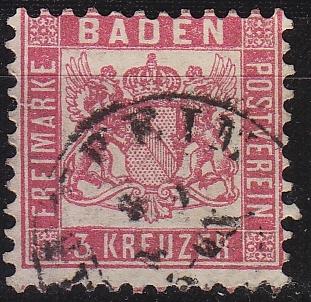 GERMANY Baden [1860] MiNr 0018 ( O/used ) [04]