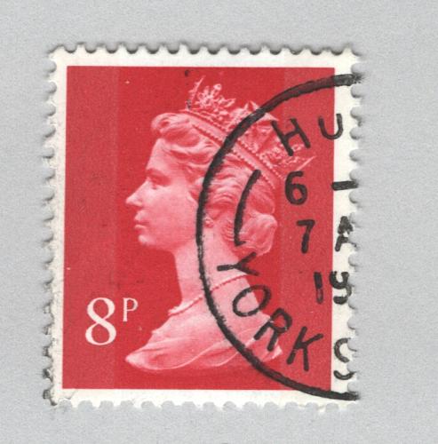Great Britain Used Queen Elizabeth red 8 (BP86921)