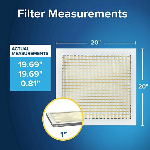 Filtrete 20x20x1 AC Furnace Air Filter MERV 5 MPR 300 Capture Unwanted Partic...