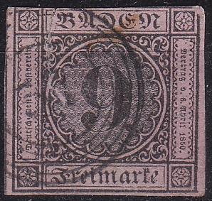 GERMANY Baden [1851] MiNr 0004 ( O/used ) [01]