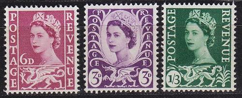 ENGLAND GREAT BRITAIN [Wales] MiNr 00101-03 ux ( **/mnh )