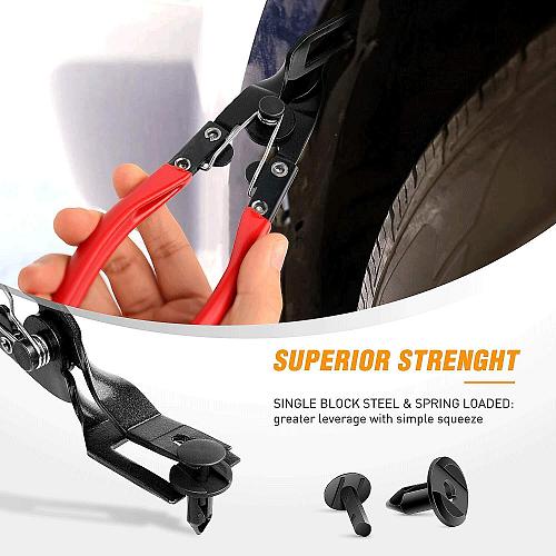 GOOACC 3 Pcs Clip Pliers Set & Fastener Remover - Auto Upholstery Combo Repai...