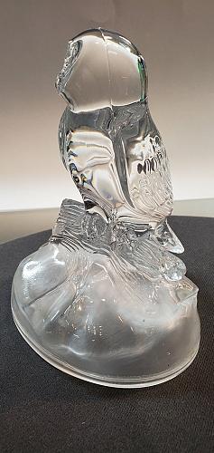 Crystal owl on branch