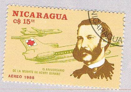 Nicaragua C1129 Used Henry Dunant 1 1985 (BP52118)