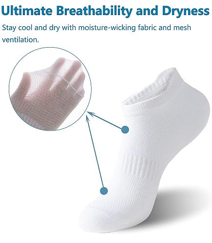 Irisbear Ankle Socks for Women Running Athletic Low Cut Tab Socks Sports No S...