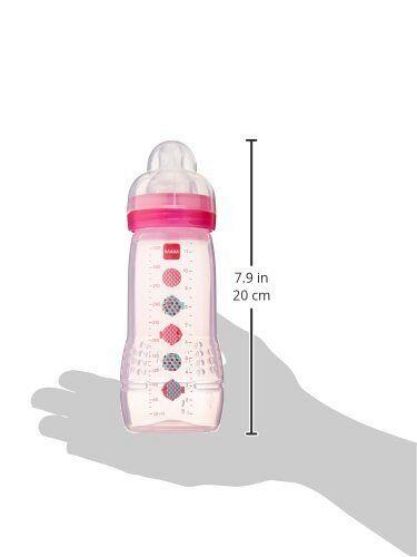 MAM Easy Active Baby Bottle 11oz Easy Switch Between Breast and Bottle Easy t...