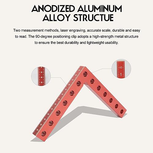 90 Degree Clamp Cabinet Clamp 5.5" x 5.5"14 x 14cm Aluminum Alloy Right Angle...