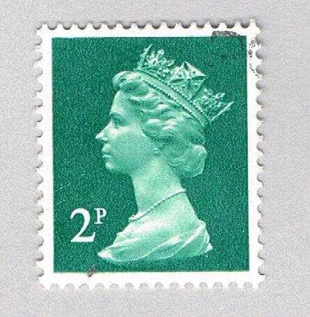 Great Britain QEII teal 2p (AP137238)