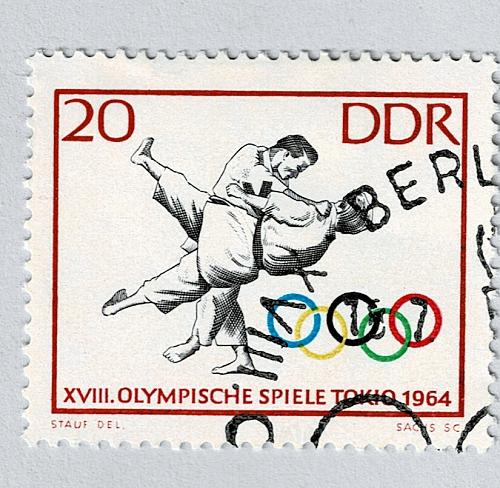 Germany DDR Olympics white judo 20 Used (BP91508)