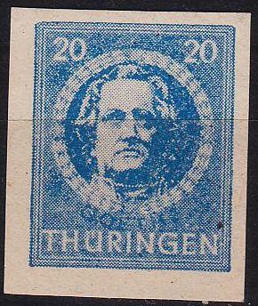 GERMANY Alliiert SBZ [Th&uuml;ringen] MiNr 0098 BY ( **/mnh )