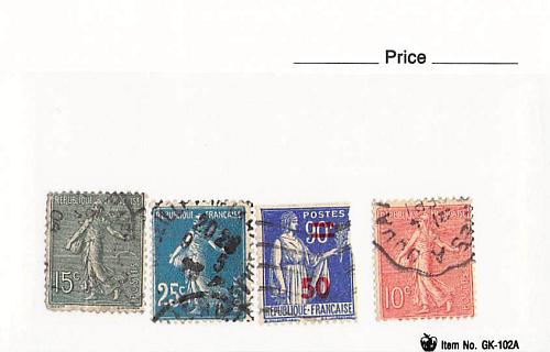 France 4 different of 4 total stamps included (SC0_274)