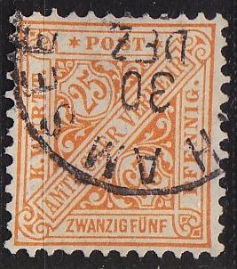 GERMANY W&uuml;rttemberg [Dienst] MiNr 0210 ( O/used )