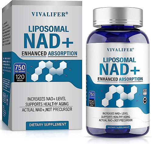 VIVALIFER NAD Supplement Supports Anti-Aging Energy Boost & Brain Health 120 ...