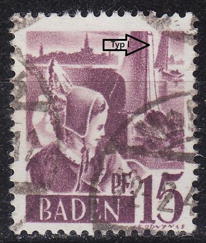 GERMANY Alliiert Franz. Zone [Baden] MiNr 0005 yv I ( O/used )