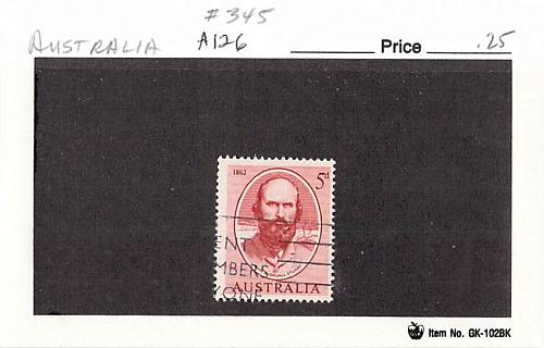 Australia 345 Used Stuart 1962 (SC0_658)
